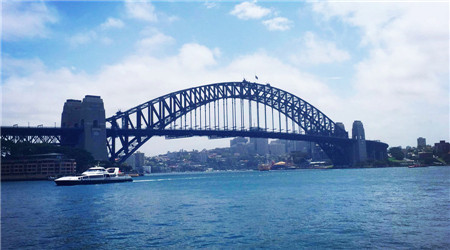 藍天下的澳洲大橋